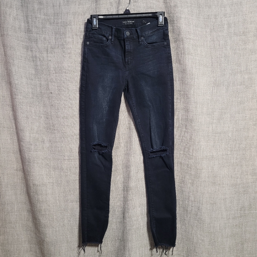 Lucky brand skinny brooke legging in cactus flats